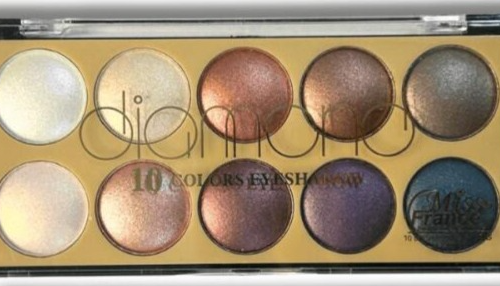 PALETA DE SOMBRA 10 CORES MISS FRANCE COR 01