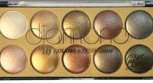 PALETA DE SOMBRA 10 CORES MISS FRANCE COR 02